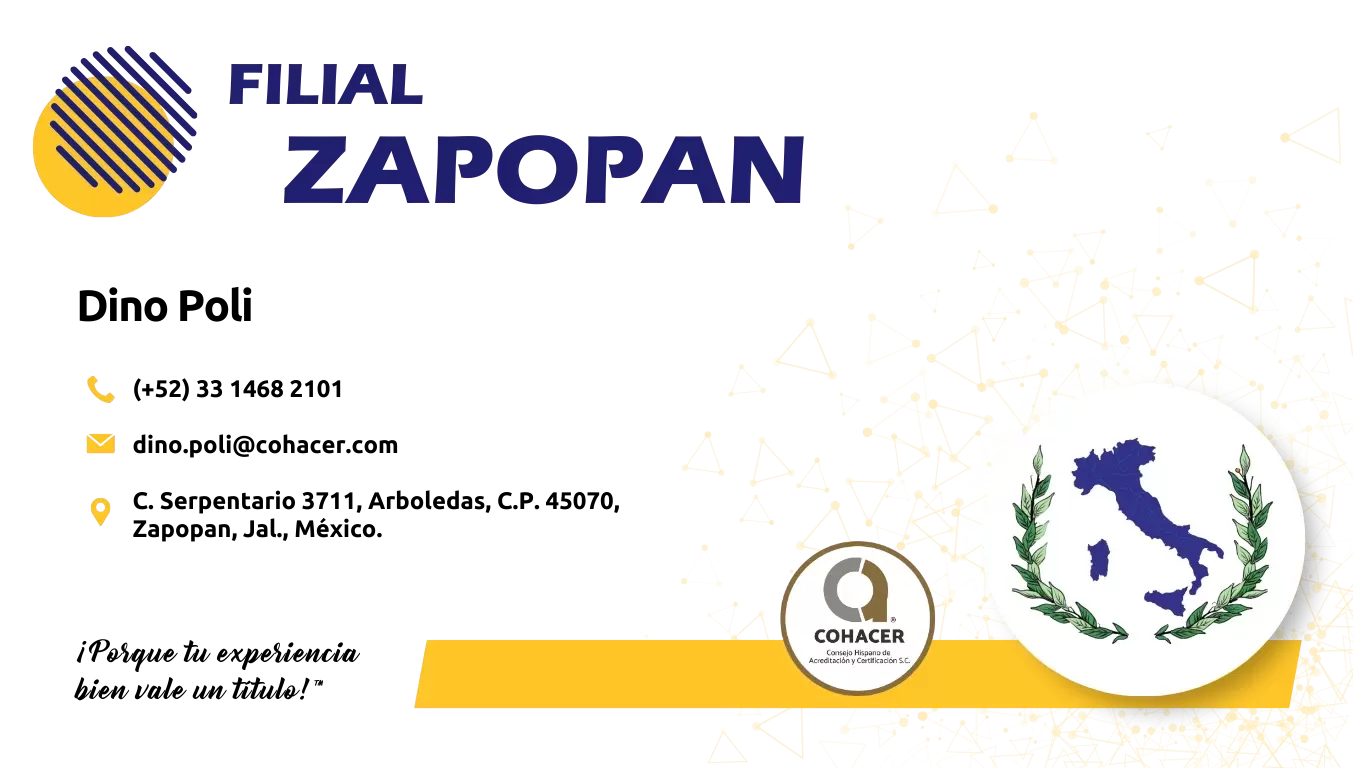 Alianza Filial Zapopan México, titulación por experiencia laboral Zapopan, Jalisco.  Rep. Mexicana. Acuerdo 286 de la SEP.